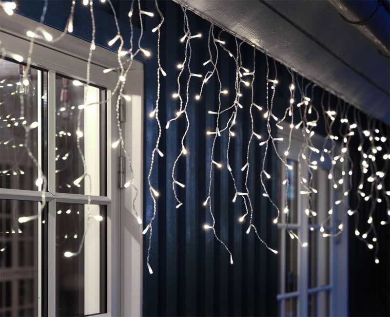 Dekorativne novogodišnje lampice Ledenice 400 LED 12,9 m