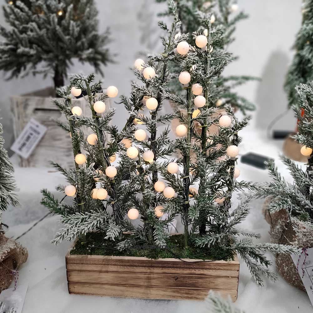 Novogodišnje Jelke Sa Lampicama Deco Wood