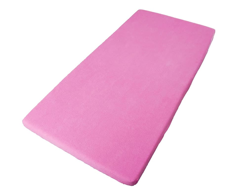 Čaršav frotir 140 x 70 cm roze boje za dečije krevete