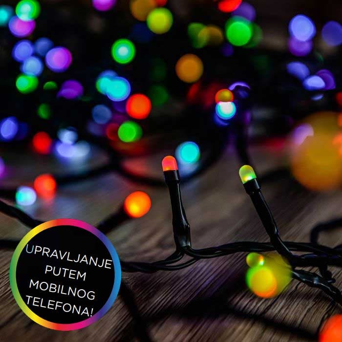 Smart LED RGB Lampice koje se kontrolišu aplikacijom za telefon 160