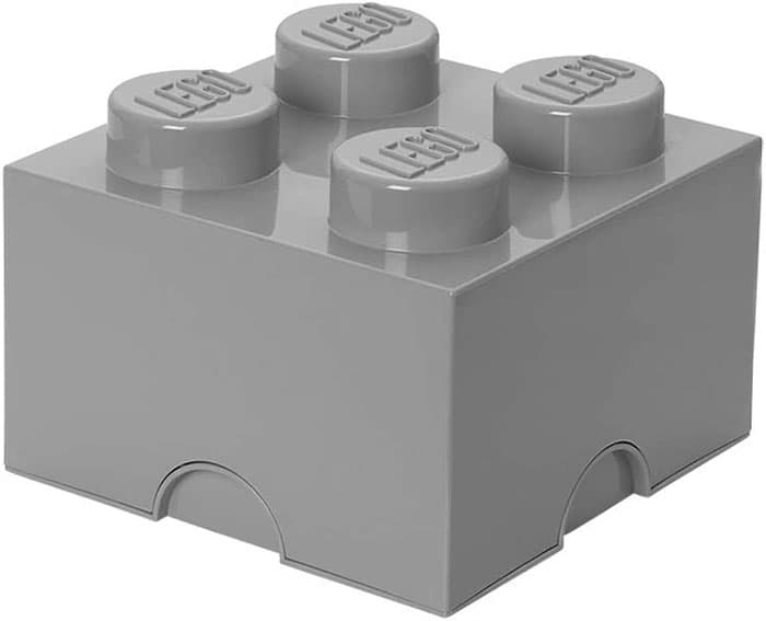 Kutija za odlaganje LEGO® Kocka 4  25x25x18cm kamenosiva 4003