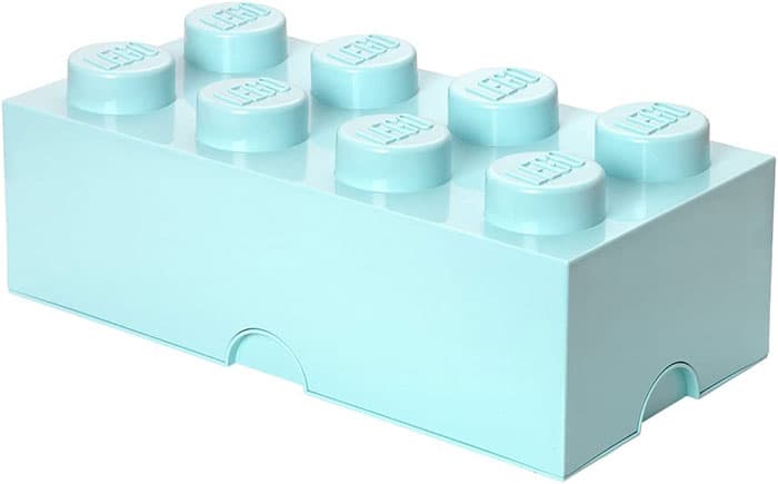 Kutija za odlaganje sa poklopcem LEGO® Kocka 8  50x25x18cm akva 4004
