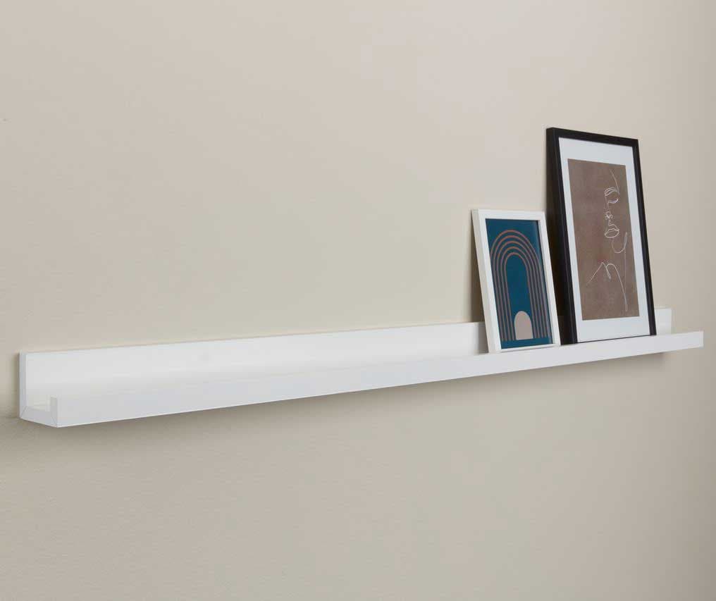 Zidna Polica za Tegle ili Slike 115 cm White