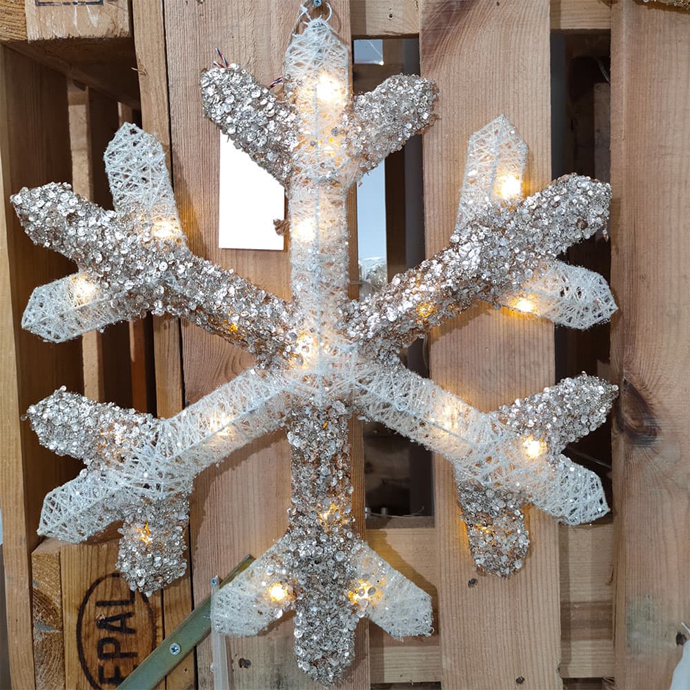 Tinsel LED Svetleća Pahulja 50 cm