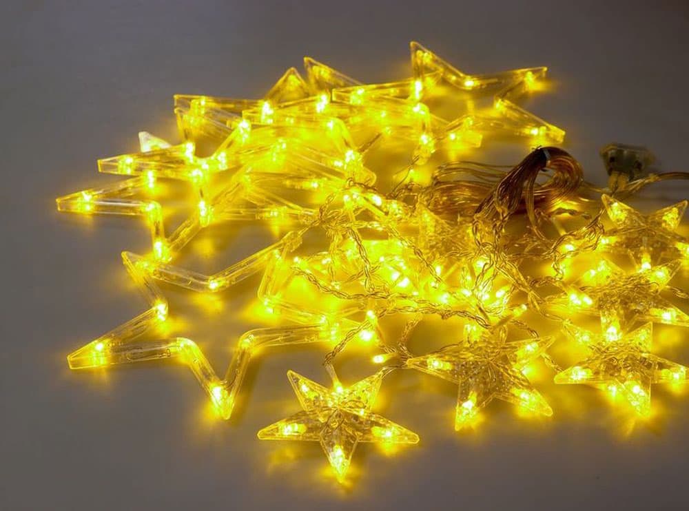 Novogodišnje sijalice zavesa Zvezde 138LED 200x80cm