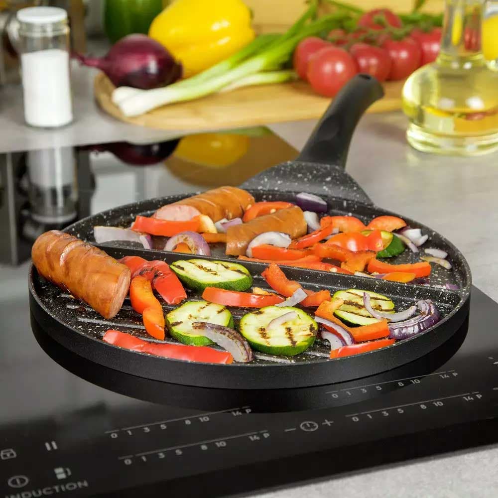 2U1 Tiganj za grilovanje i prženje 27cm Kinghoff KH1364