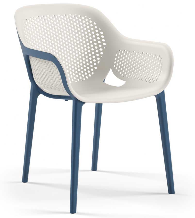 Baštenska stolica Tilia Atra Sax Blue - Cool Gray