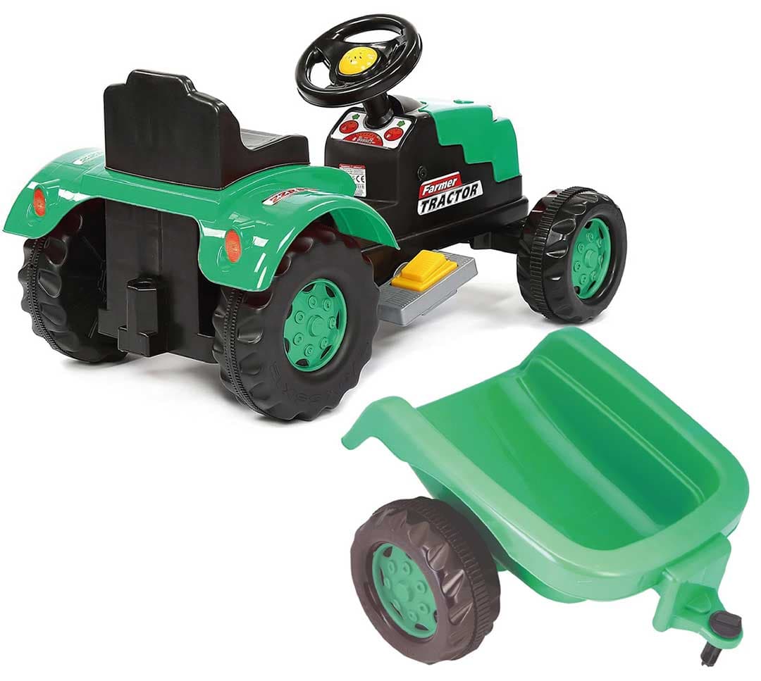 Traktor Na Akumulator, Sa Prikolicom