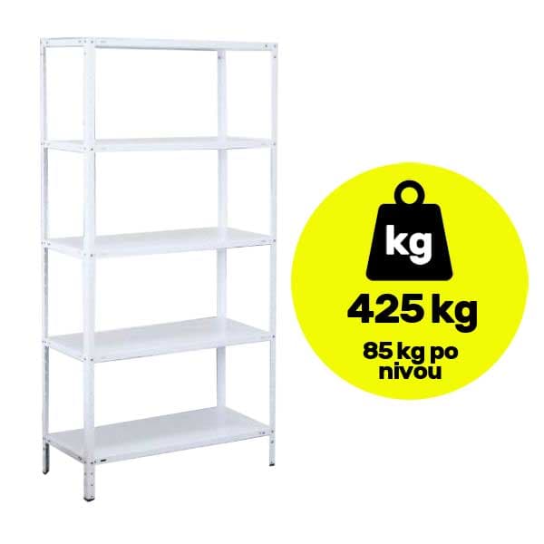 Metalna polica velike nosivosti 5x85kg 200x90x40cm