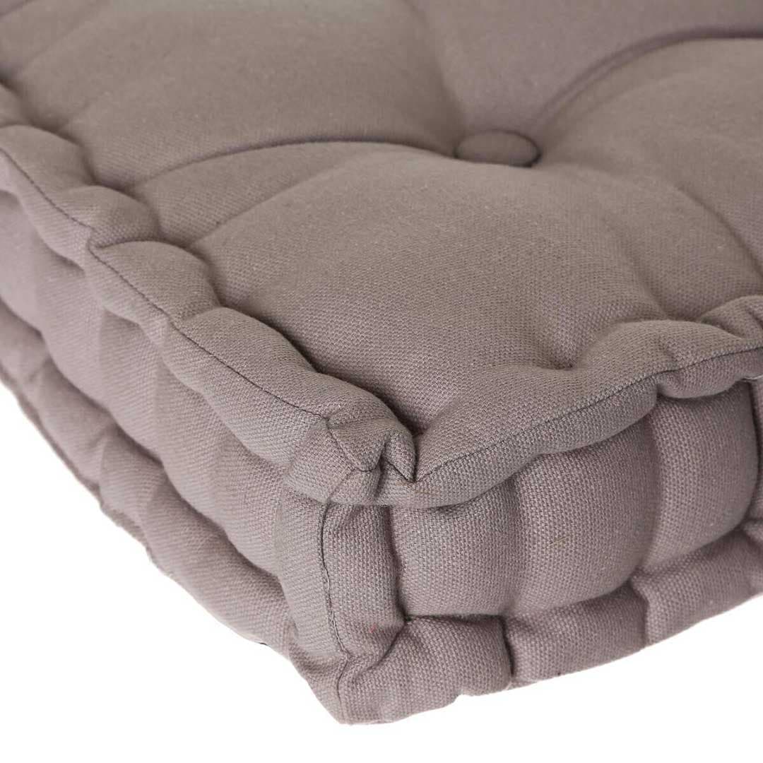 Jastuk Za Stolicu Siva, Pod ili Palete Pamuk 40 x 40 x 8 cm Atmosphera Createur d Interieur