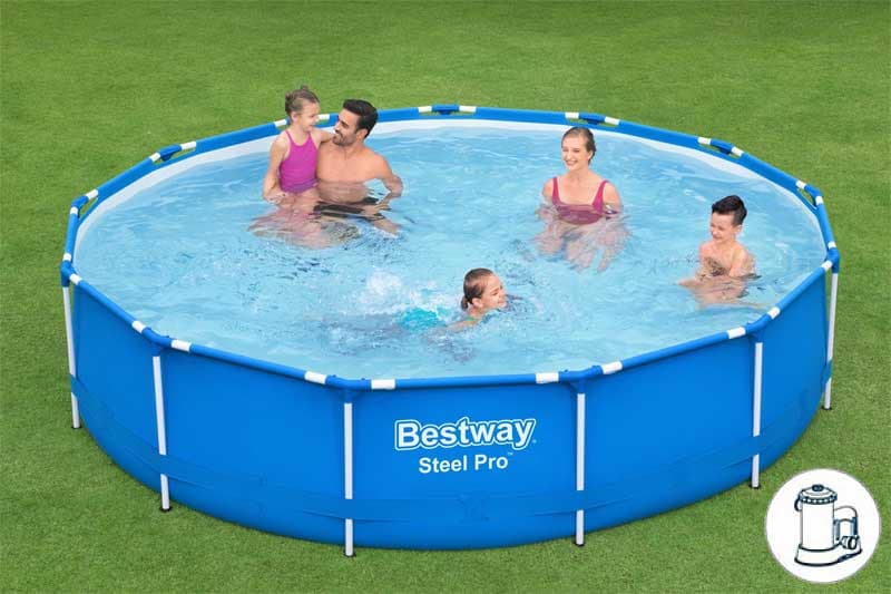 Bazen sa metalnom konstrukcijom i filter pumpom Bestway 396x84cm 5612E