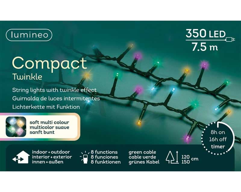 Lumineo Multicolor lampice sa 350 LED dioda Za spoljnu upotrebu 49.5255