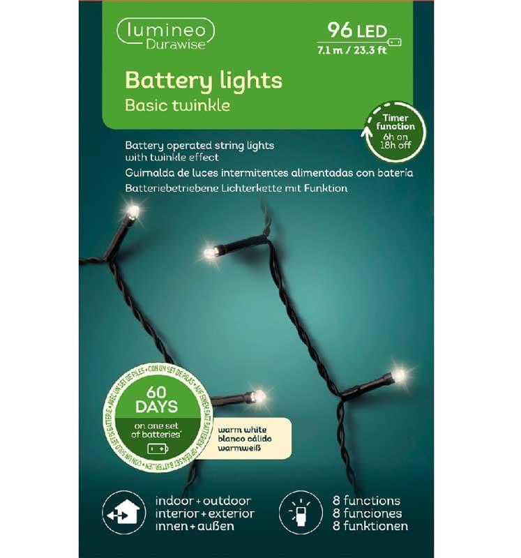 Lumineo LED lampice na baterije 96 LED 49.7141