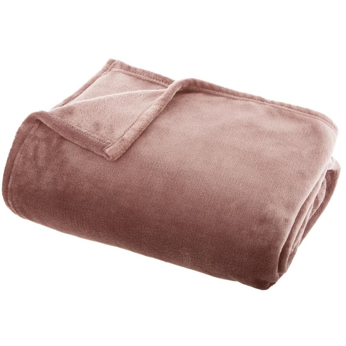Atmosphera Ćebe Flanel 150x125cm 0.477 Kg Poliester Roza
