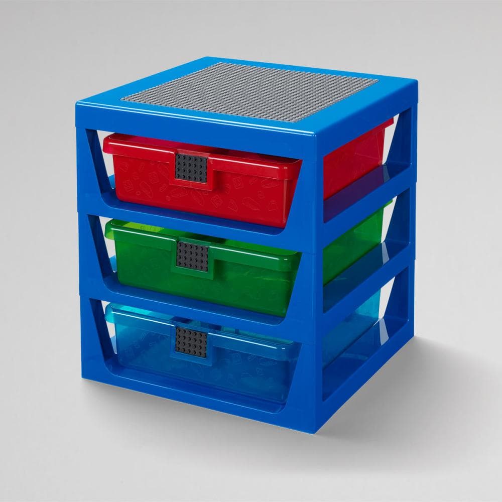 LEGO® Kutija sa 3 fioke za odlaganje i pločom za gradnju na vrhu