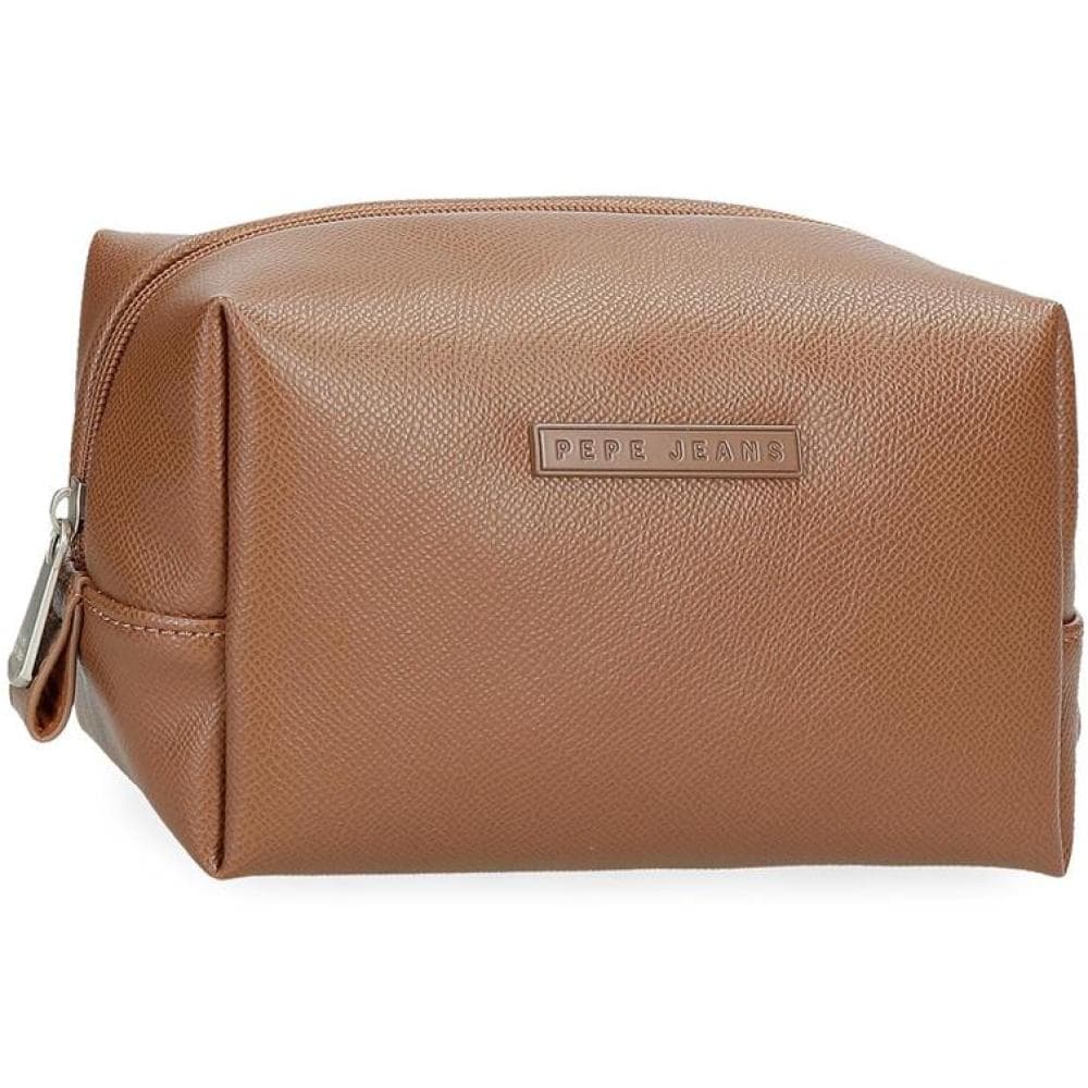 Ženski toaletni neseser od eko kože Pepe Jeans Elia brown 79445