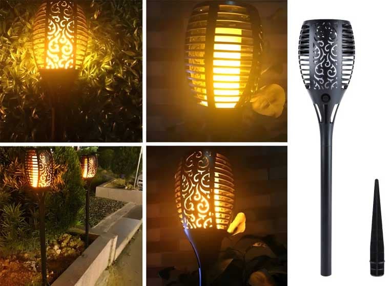 Solarna LED lampa sa efektom plamena Baklja MX9488S 1kom.
