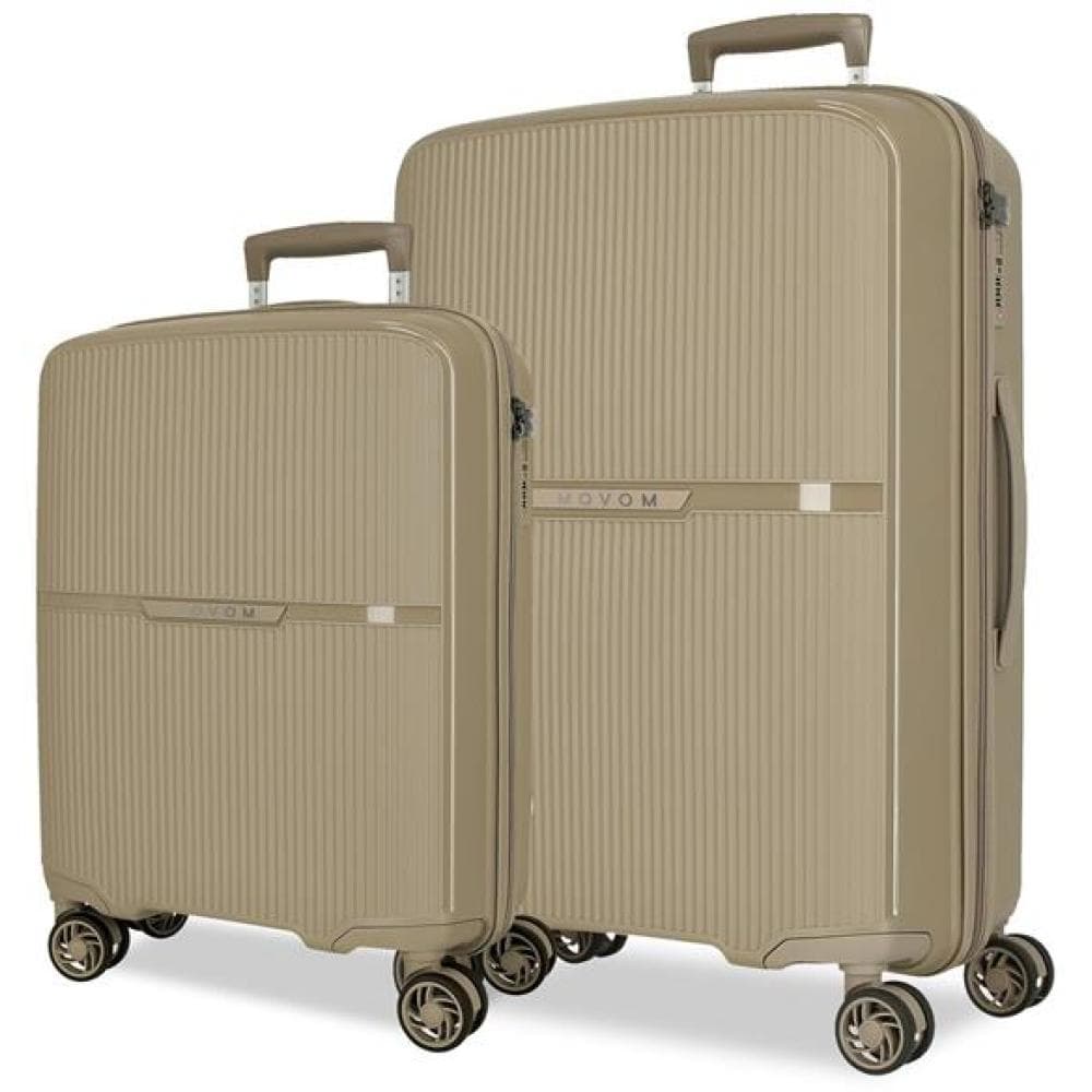 Putni koferi od polipropilena 56cm i 66cm Movom Moon beige 55195