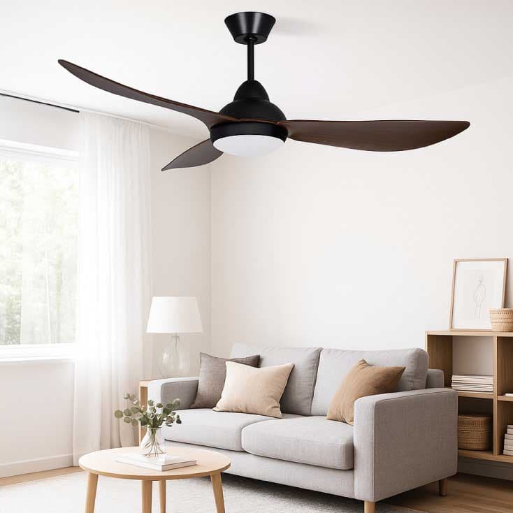 Plafonski ventilator sa LED svetlom 132cm Prosto CFB5205L-3/40