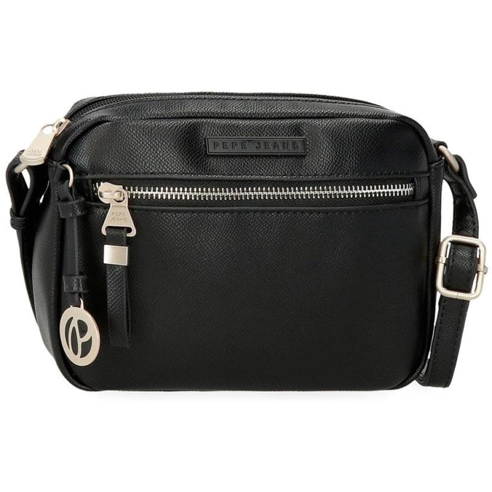 Torbica od eko kože na rame Pepe Jeans Elia black 79455