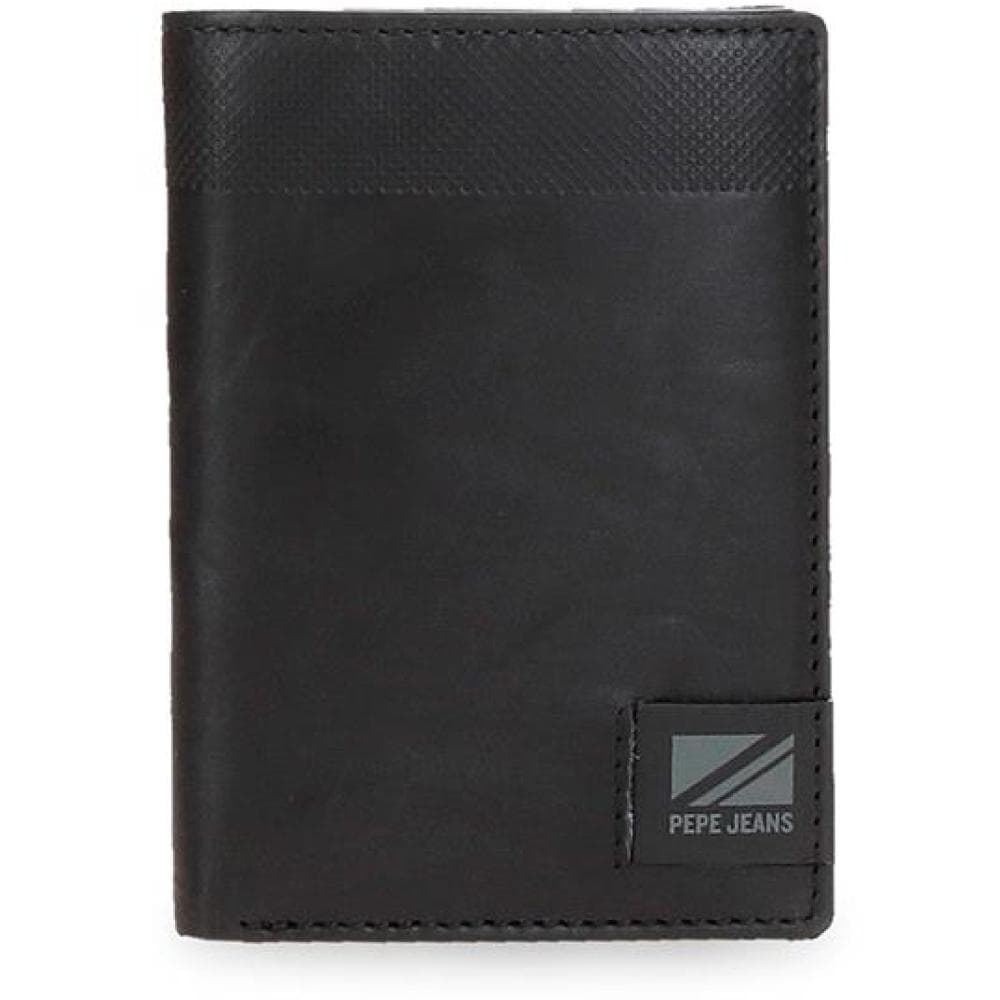 Kožni novčanik na preklop PJL Topper black 78520