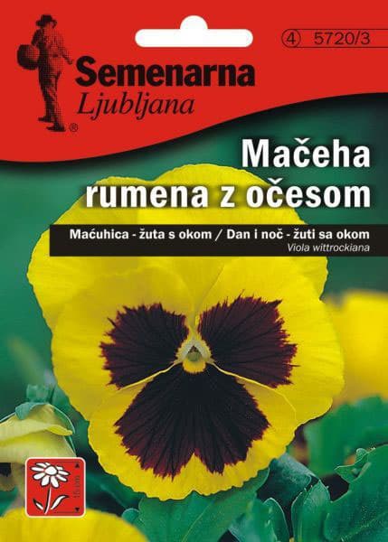 Cveće Dan i noć - žuti sa okom - Viola wittrockiana 10 kesica 5720/3