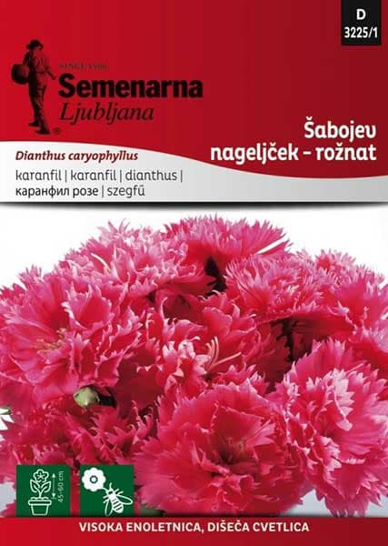 Seme za Karanfil  šabo - pink - Dianthus caryophyllus 10 kesica 3225/1