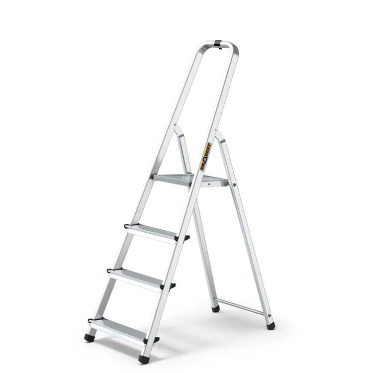 Sklopive aluminijumske kućne merdevine sa 4 stepenika Nosivosti 120kg 19333