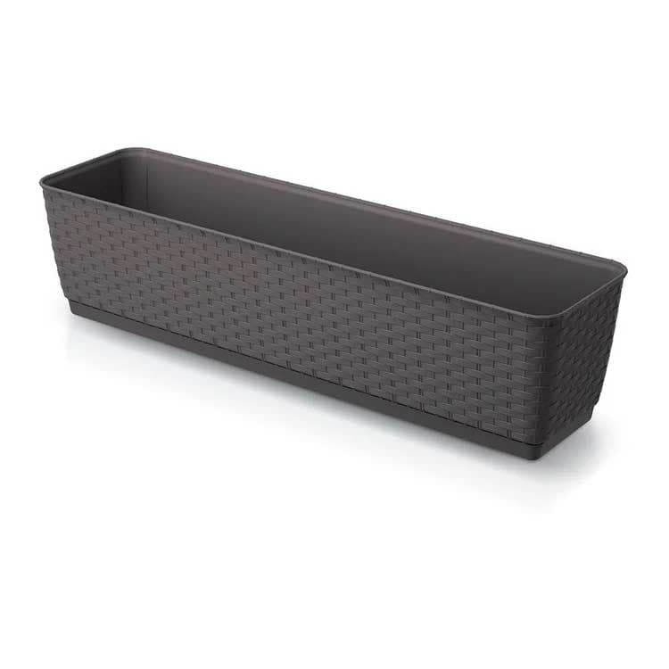 Žardinjera za cveće Ratan Look 80cm Chocolate