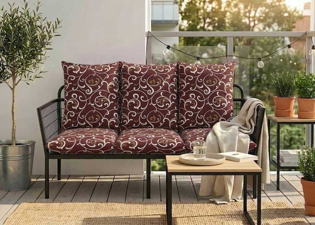Jastuk Za BaštenskI Dvosed 100x50x50 cm BROWN ORNAMENT