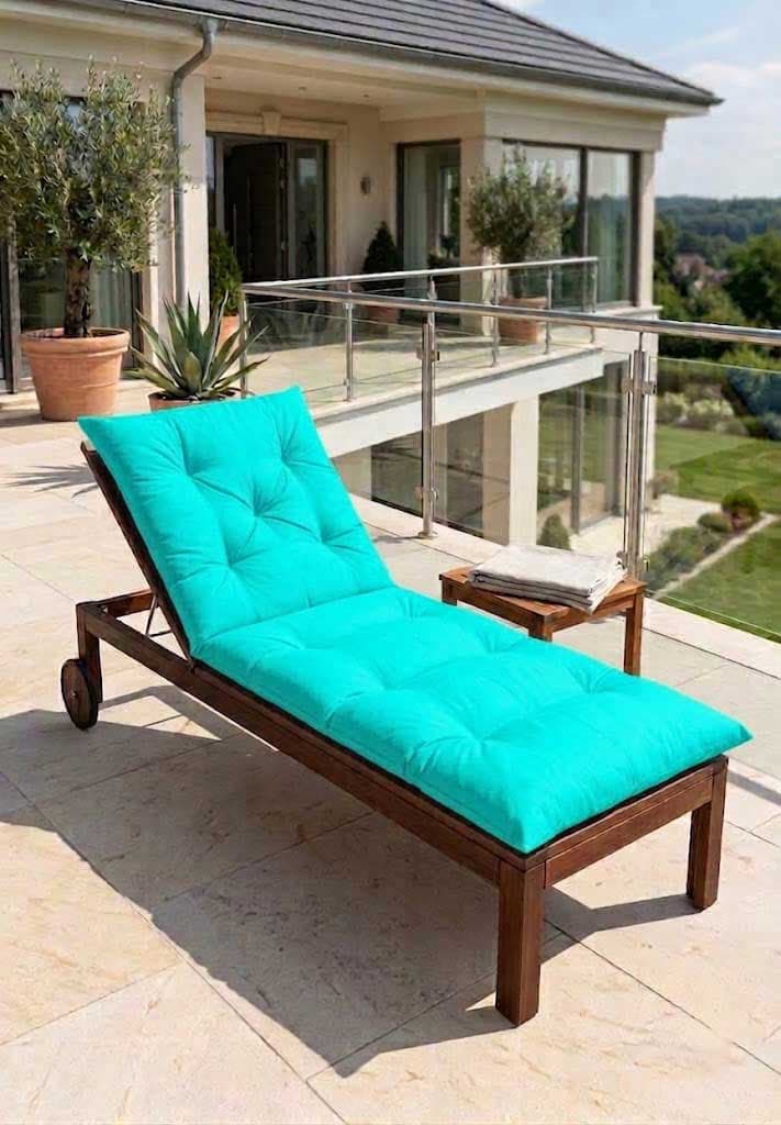 Jastuk Za Baštensku Ležaljku 200x70cm TURQUOISE