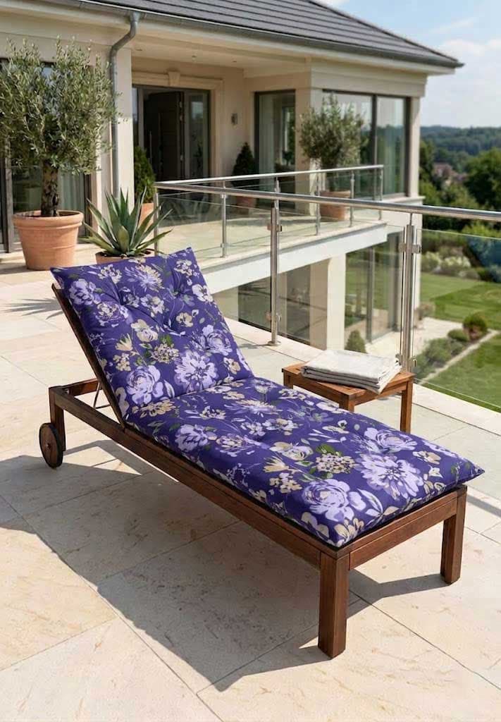 Jastuk Za Baštensku Ležaljku 200x70cm VIOLET RETRO