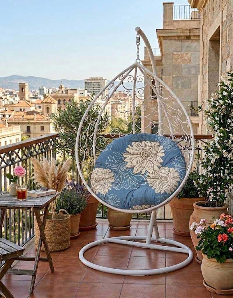 Jastuk 100cm Za Gnezdo Baštensku Ljuljašku BIG FLOWERS