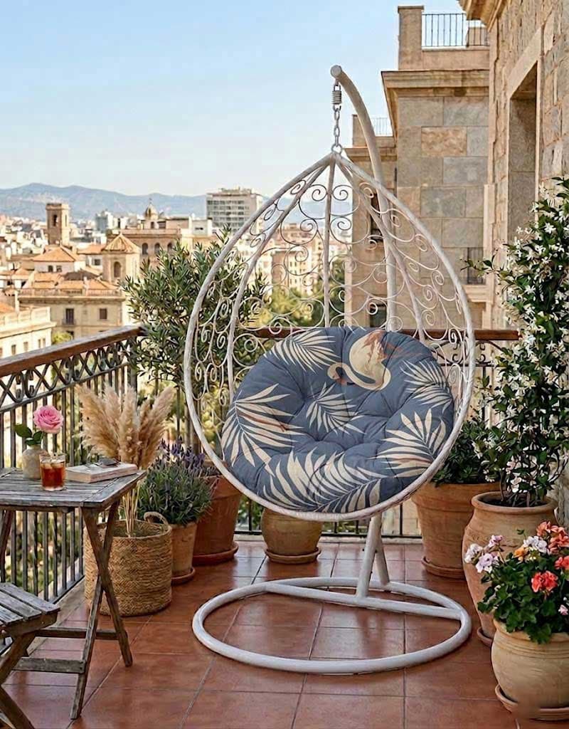 Jastuk 100cm Za Gnezdo Baštensku Ljuljašku FLAMINGO-B