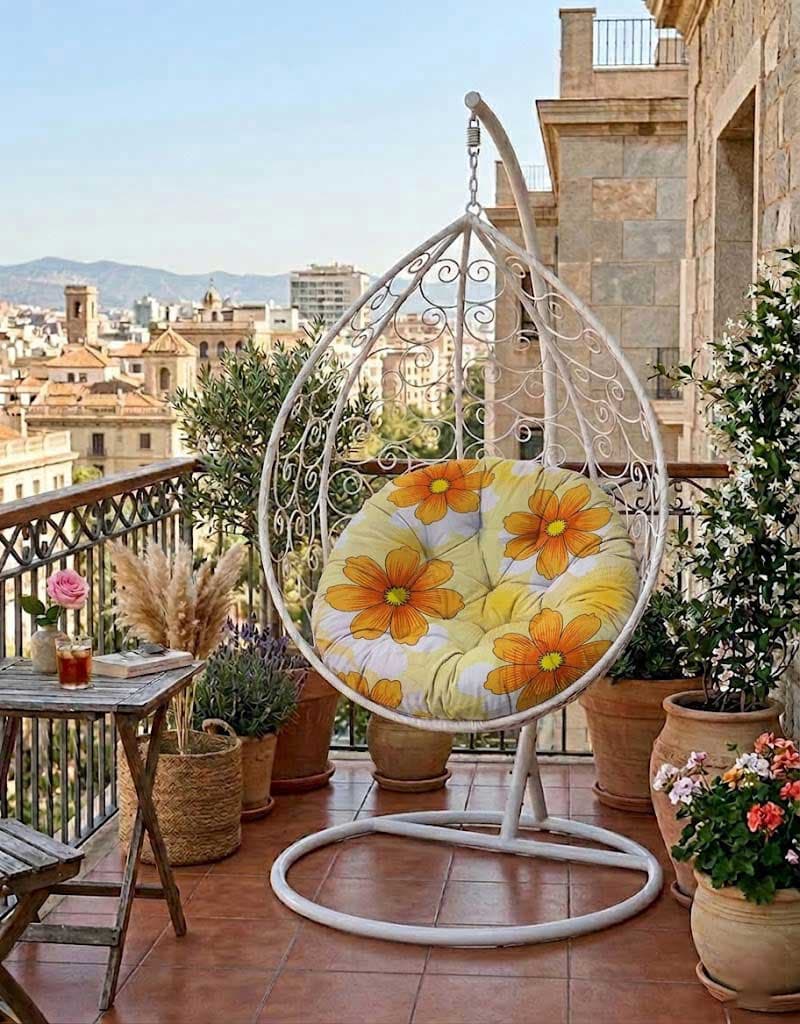 Jastuk 120cm Za Gnezdo Baštensku Ljuljašku HAPPY FLOWERS