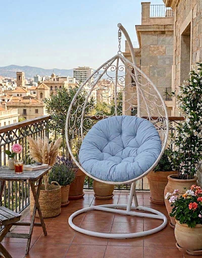 Jastuk 120cm Za Gnezdo Baštensku Ljuljašku SKY BLUE