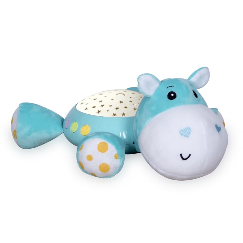 LORELLI Muzička kutija za bebe Projektor Noćno svetlo HIPPO 10280140001