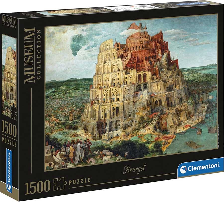 Puzzle 1500 delova Brojgel Vavilonska kula Clementoni 31691