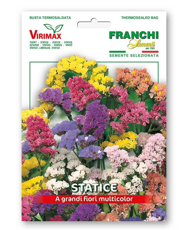 Baštensko cveće Statica mix - Šuškavac -  Statice sinuata 5 kesica semena Franchi  Sementi Virimax