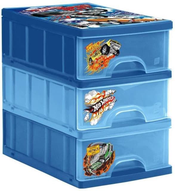 Plastična Kutija sa 3 fioke Hot Wheels - 2200