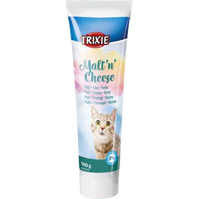 Slad sa sirom za mačke protiv progutanih dlaka pasta 100g Trixie 42738