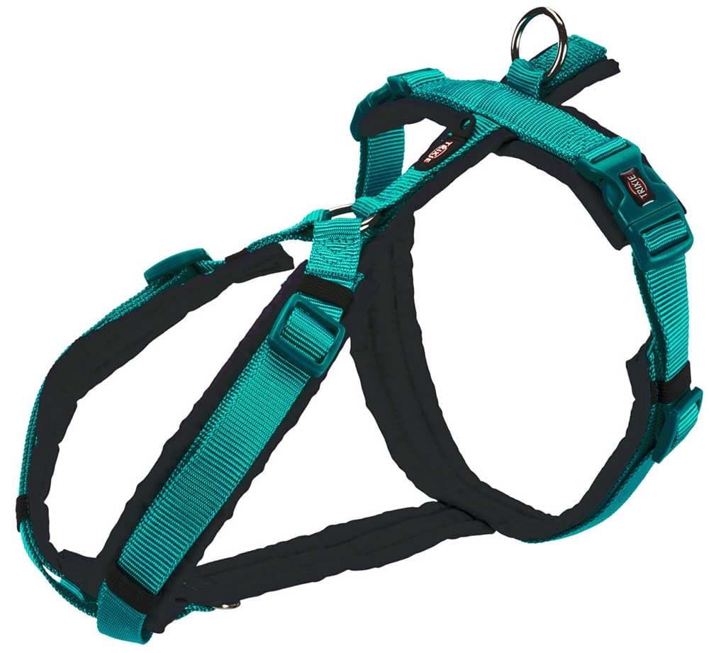 Am pojas za šetnju za male pse Premium Trekking ocean/graphite veličina S Trixie1997012