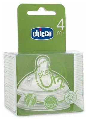 Chicco silikonska cucla StepUp fast, 2 kom  4m+  600742