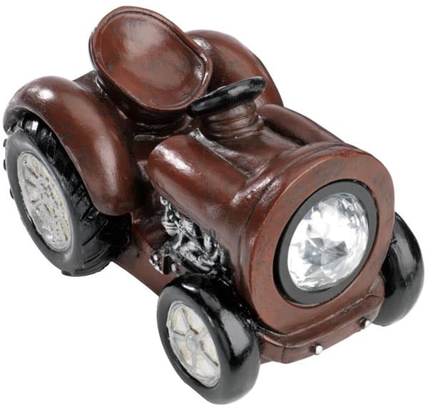 Solarna lampa Traktor braon boje