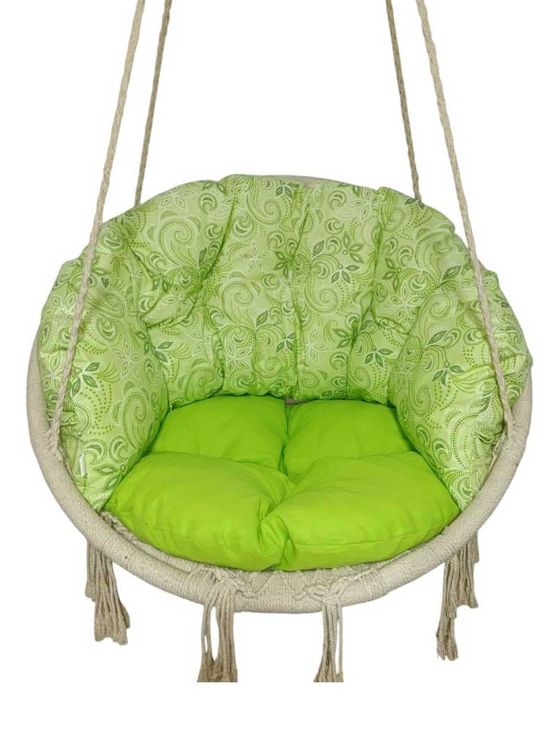 Dvobojni jastuci za makrame ljuljašku Lime - Fresh green