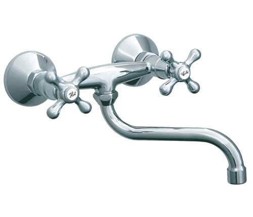 Rosan Nostalgija zidna dvoručna baterija za sudoperu ili lavabo 140mm N01114