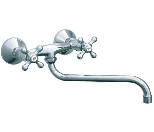 Rosan Nostalgija zidna dvoručna baterija za sudoperu ili lavabo 300mm N01130