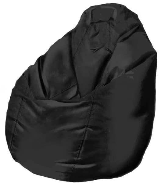 Velika lazy bag fotelja crna