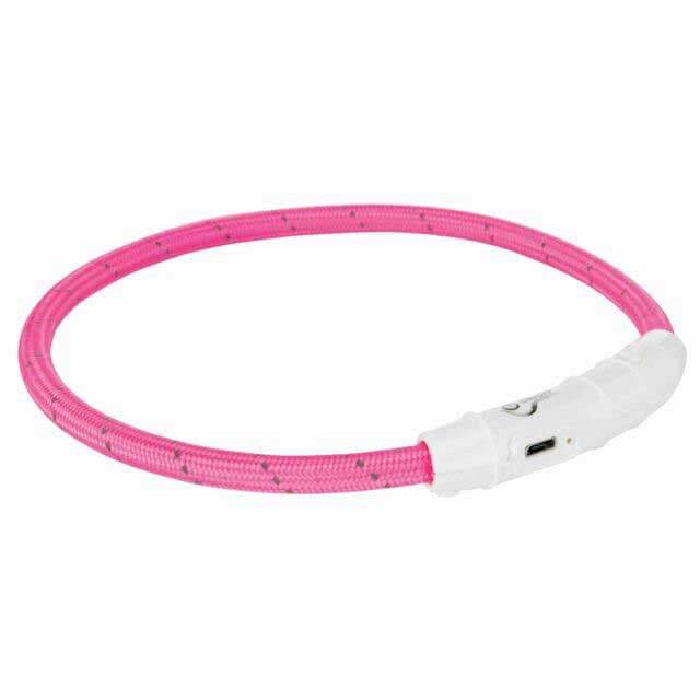Svetleća ogrlica za pse malih rasa, veličina XS-S pink Trixie 12706