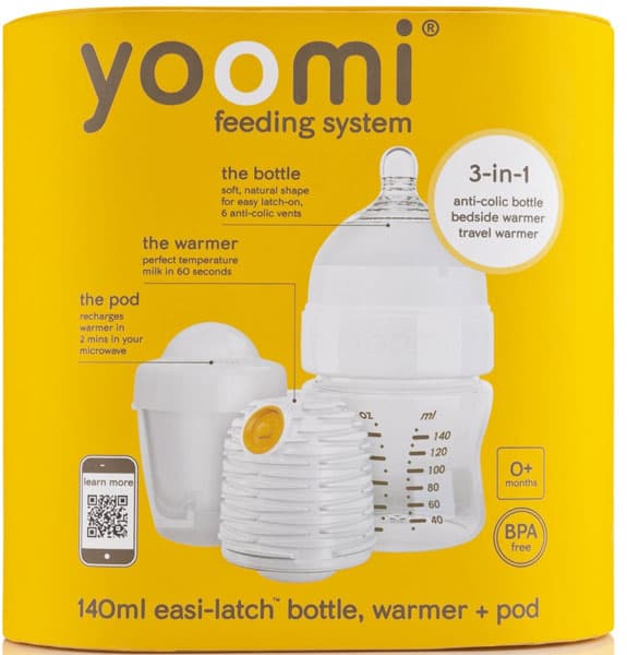 Yoomi set 140 ml flašica, grejač, cucla sa malim otvorom, kutija za grejač Y15B1W1P 